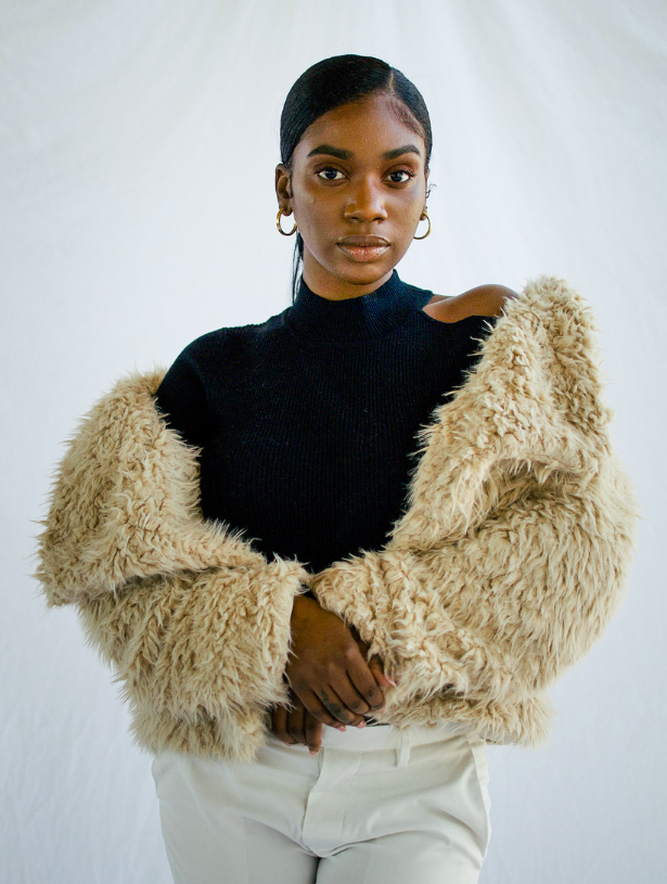 Teddy Bear Tan Faux Fur Coat SheShe MooMoo