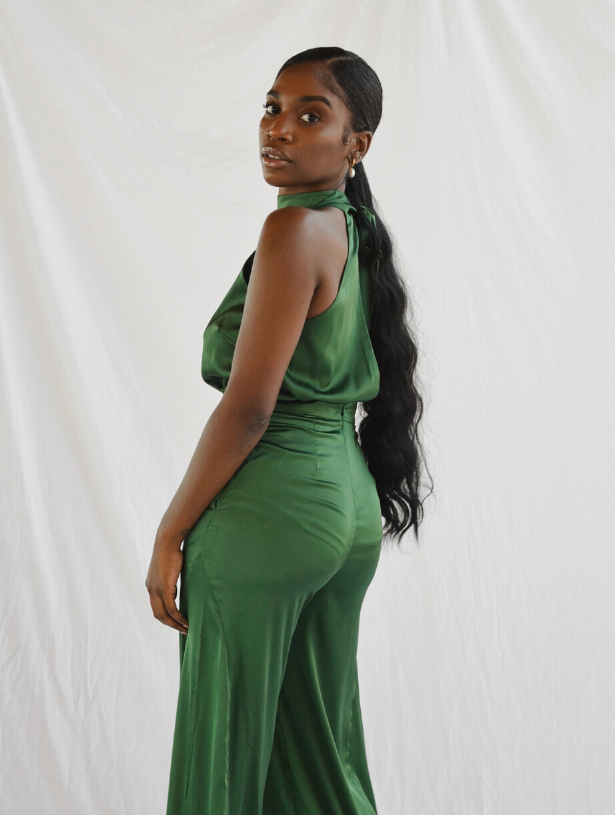 Lux Jade Halter Jumpsuit SheShe MooMoo